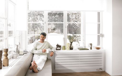 Radiator - Heizung - Sanitär - Rheinfelden - Frick - Nordwestschweiz - Schweiz - Kundendienst - Service - Sanitär Anlagen - Badumbau - Barrierefreies und altersgerechtes Bad - Dusch-WC - Dusche - Toilette - Wasseraufbereitung - Haushaltgeräte - Badlüftung - Heizungsanlagen - Brennstoffe und Wärmequellen - Heizkesselauswechslung - Radiator- und Bodenheizungen - Fördergelder und Beratungen